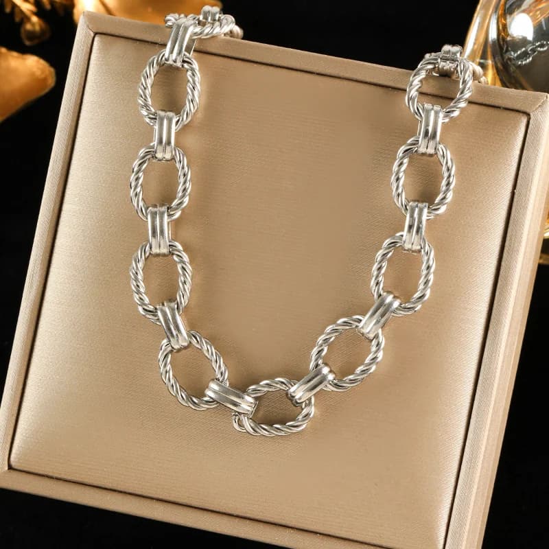 Rustfrit stål vandtæt kæde choker halskæde