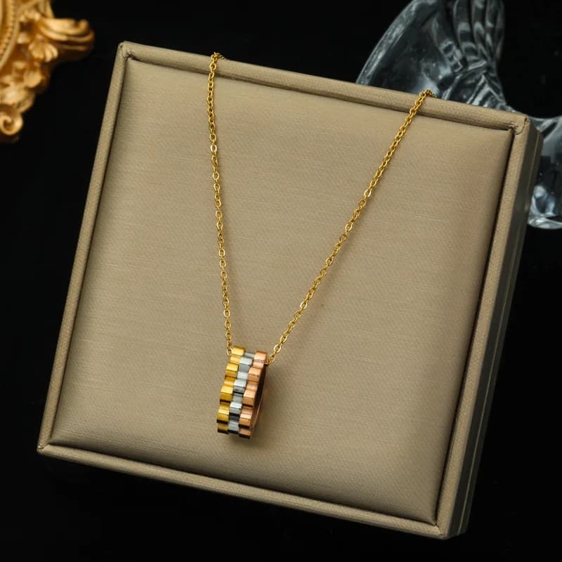 Guld tyk kæde choker halskæde