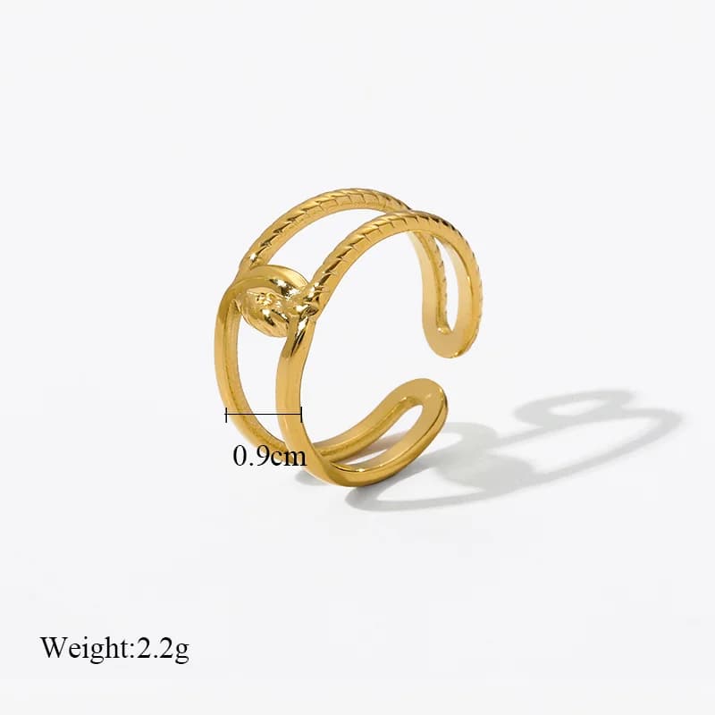 Gyldne vintage manchetringe