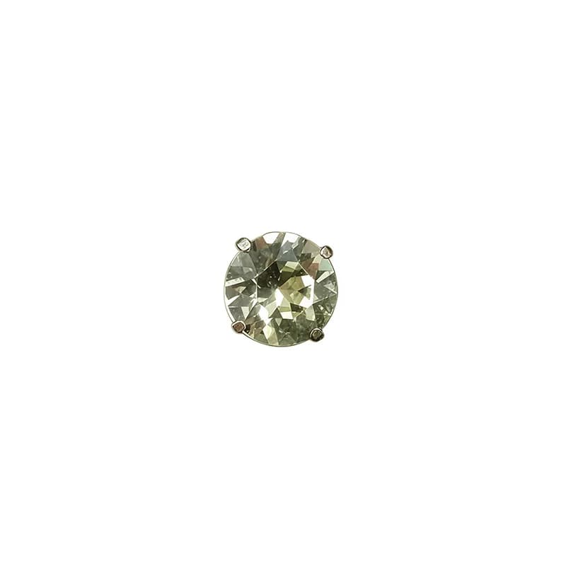 Titanium spiral cubic zirkonia helix piercing, 16G