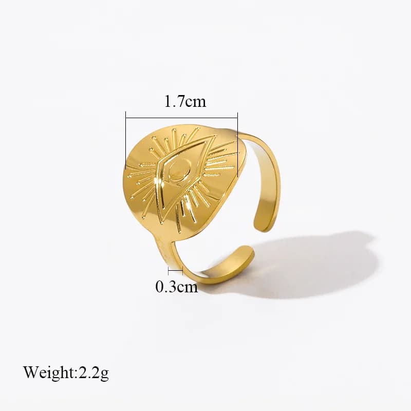 Gyldne vintage manchetringe