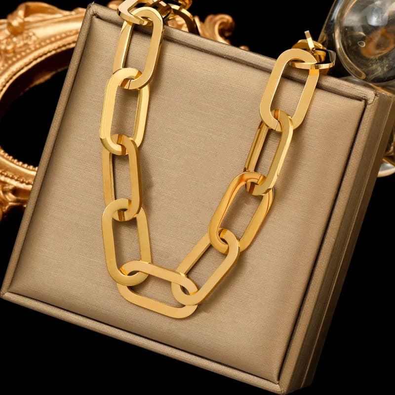 Tyk cubansk kæde choker