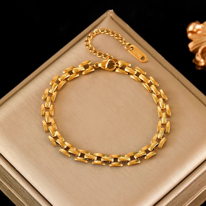 Let metalkæde armbånd til kvinder