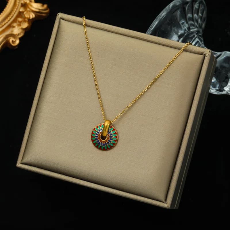 Guld tyk kæde choker halskæde