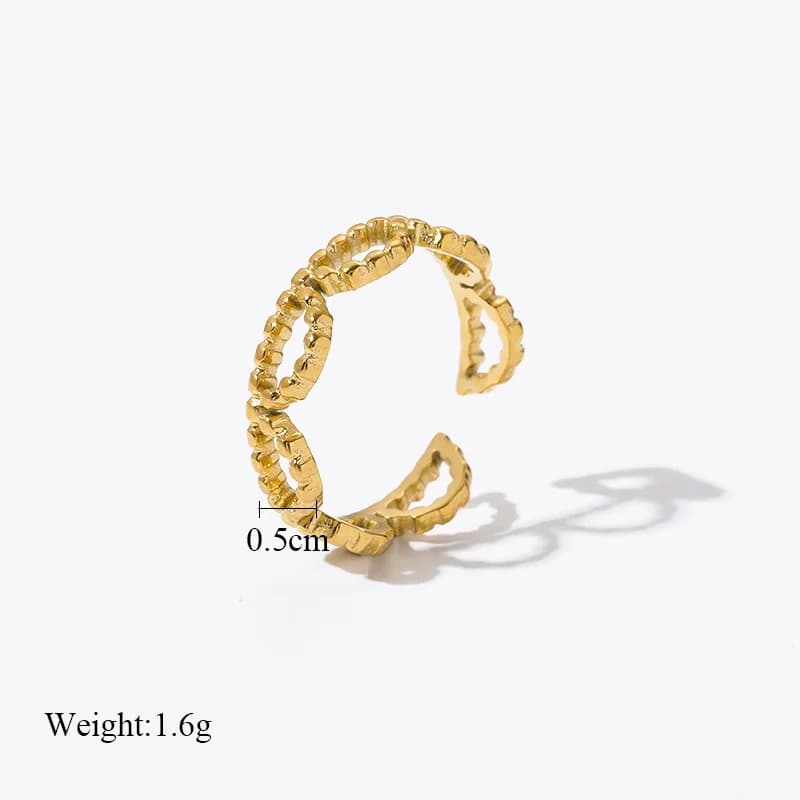 Gyldne vintage manchetringe