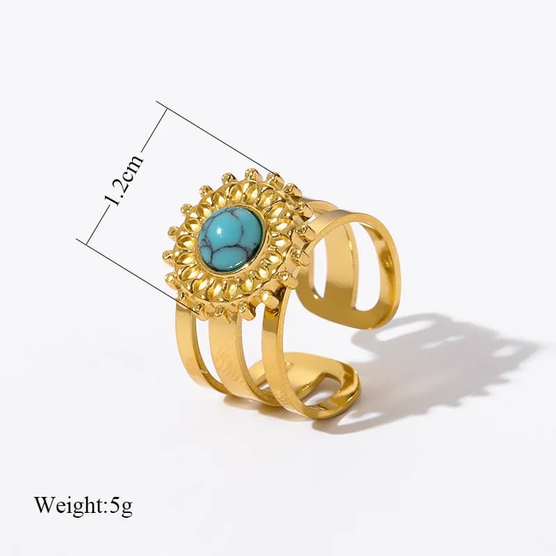 Gyldne vintage manchetringe