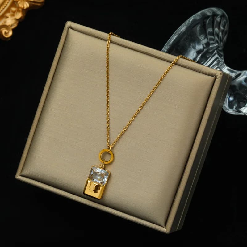 Guld tyk kæde choker halskæde