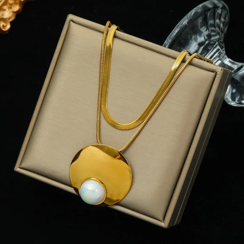 Guld tyk kæde choker halskæde