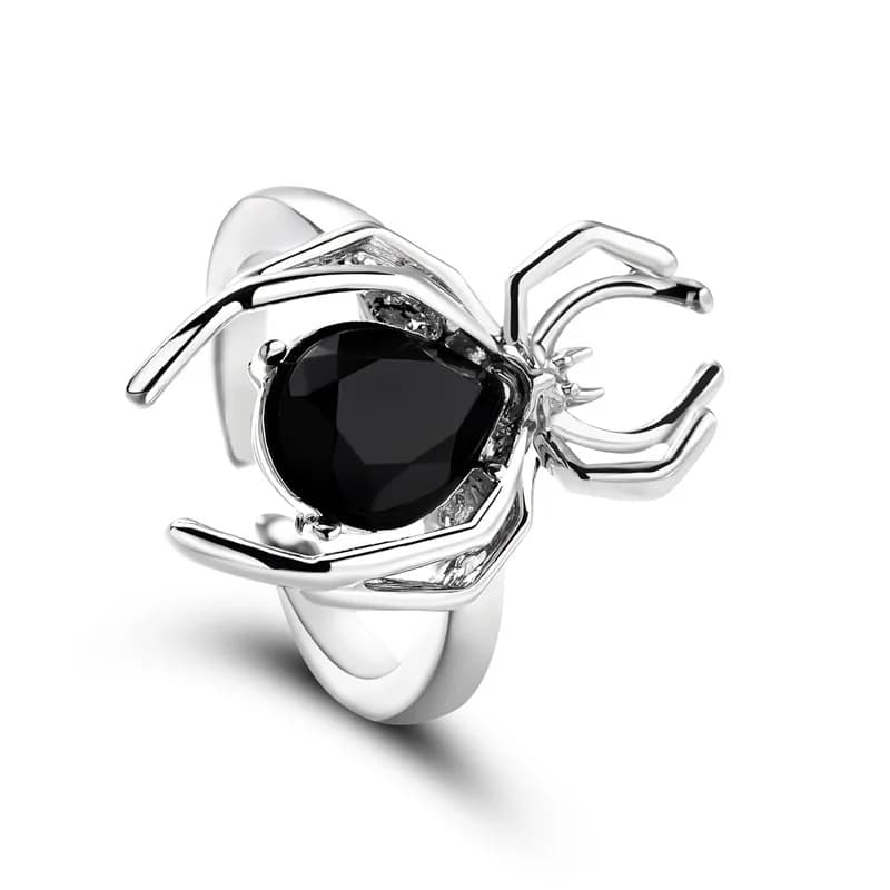 Spider Zircon Krystal Justerbar Åben Ring