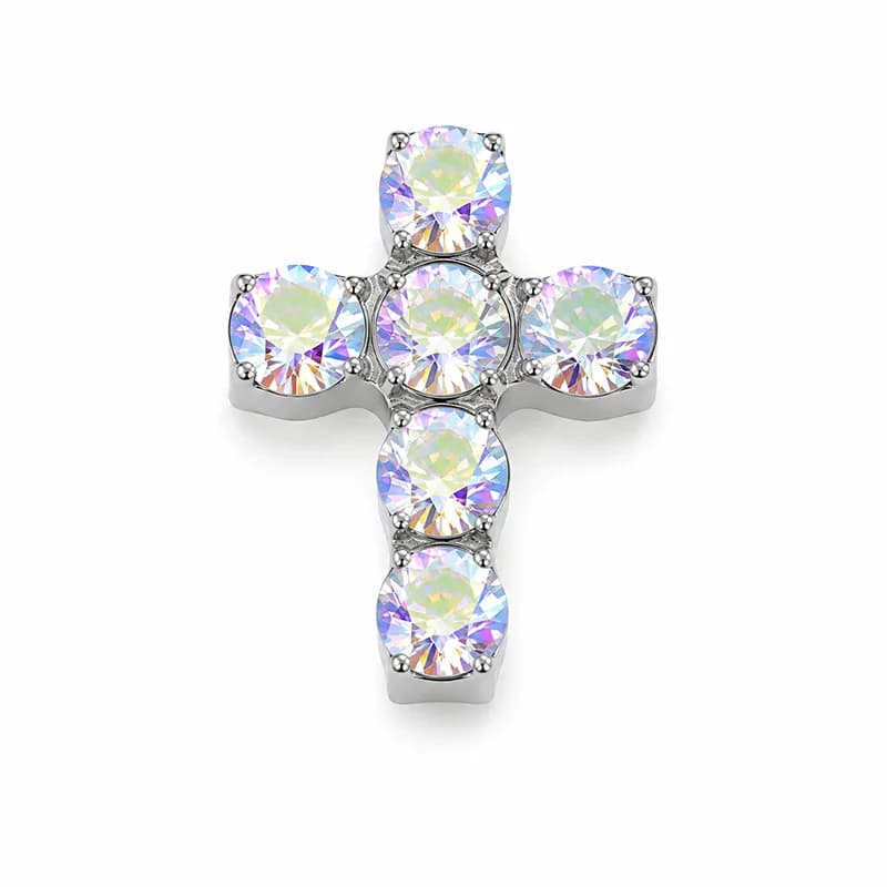 Titan spiral kors zirkon body piercing