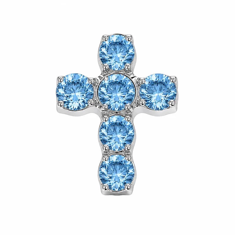 Titan spiral kors zirkon body piercing