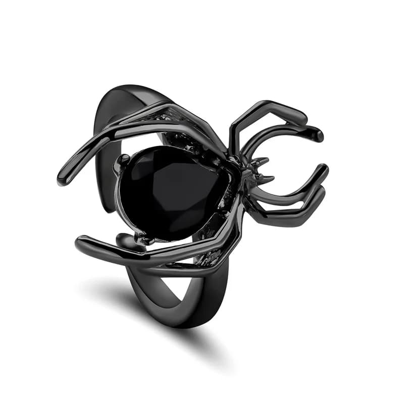 Spider Zircon Krystal Justerbar Åben Ring